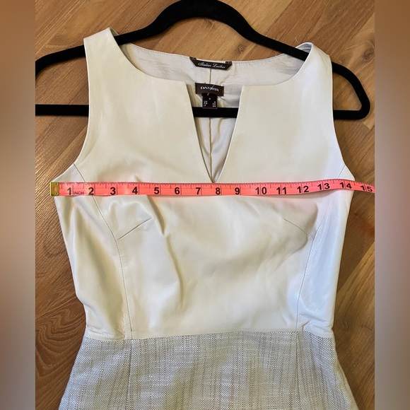 Leather and linen dress by Danier size 0 - Picture 5 of 5
